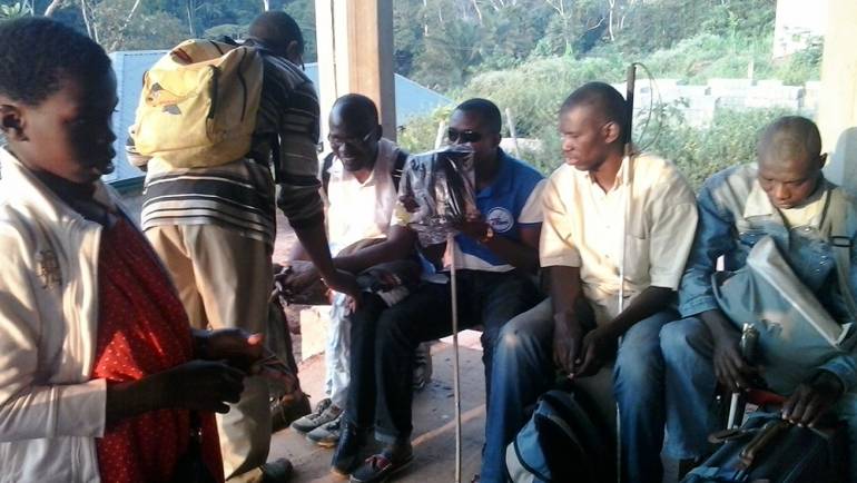 APTICA spends happy end of year moments with more than 40 blind and visually impaired in Yaounde Cameroon.
